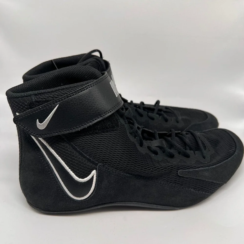 Nike Speedsweep VIII Wrestling Shoes Mens 11 Black Wolf Grey HF9132-001 High Top